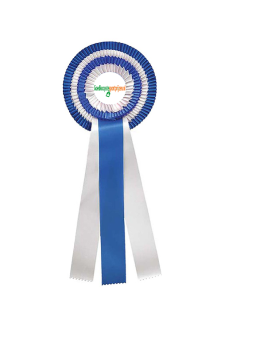 Rozet 4 rings met eigen logo/afbeelding