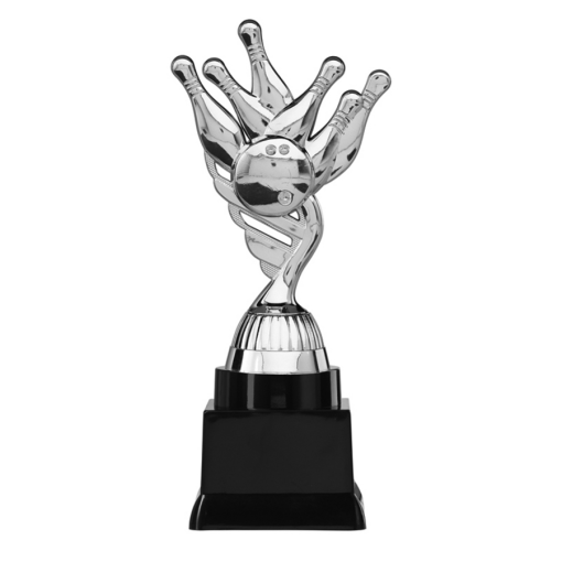Figuur zilverkleurig Bowlen