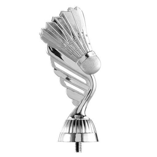 Figuur zilverkleurig Badminton
