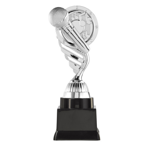 Figuur zilverkleurig Microfoon
