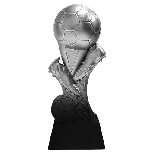 Alpha voetbalbeeldje zilver